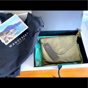 Wanderers Travel Co.+Crossbody Purse+olive green